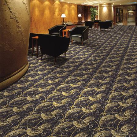 High quality printed wall to wall carpet 